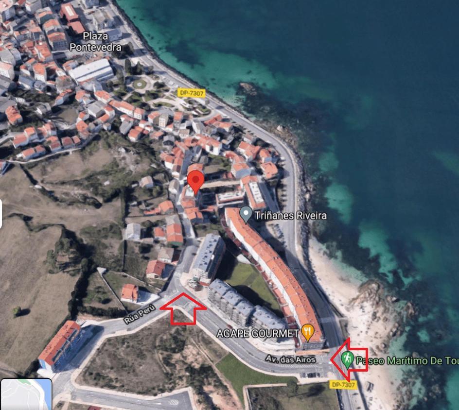 Apartamento Con Vistas Al Mar Y Playa Enfrente Рибейра Екстериор снимка